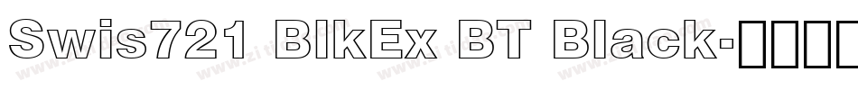 Swis721 BlkEx BT Black字体转换